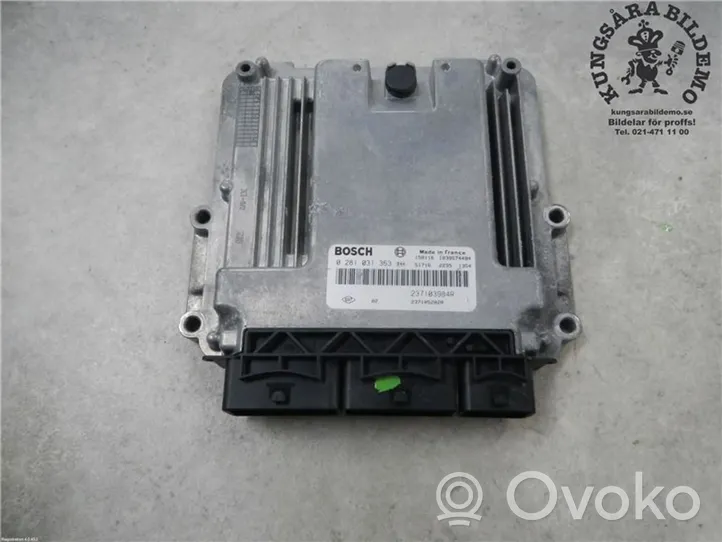 Opel Vivaro Variklio valdymo blokas 0281031363