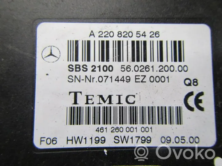 Mercedes-Benz S W220 Äänikomentojen ohjainlaite 461260001001