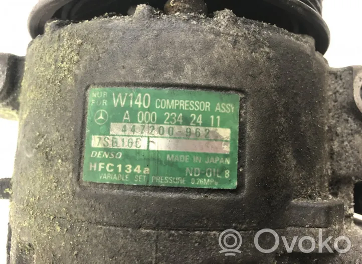 Mercedes-Benz S W140 Компрессор (насос) кондиционера воздуха 447200962