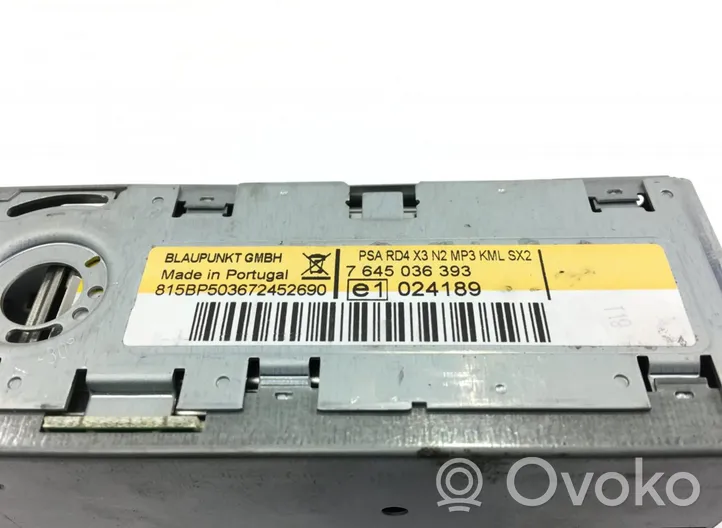 Citroen C5 Radio / CD/DVD atskaņotājs / navigācija 7645036393