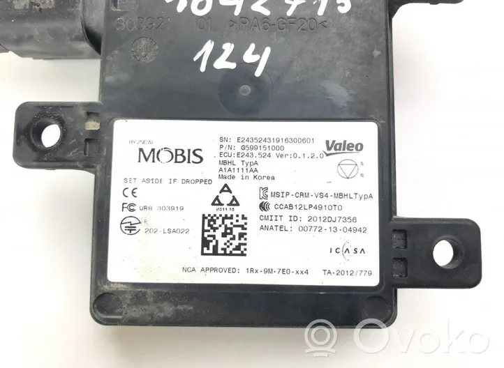 KIA Niro Capteur radar d'angle mort G599151000