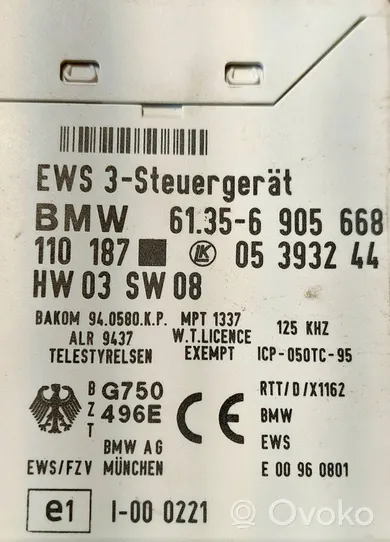 BMW 5 E39 Immobilizer control unit/module 61356905668