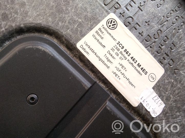 Volkswagen PASSAT B7 Alfombra revestimiento del maletero/compartimiento de carga 3C9863463