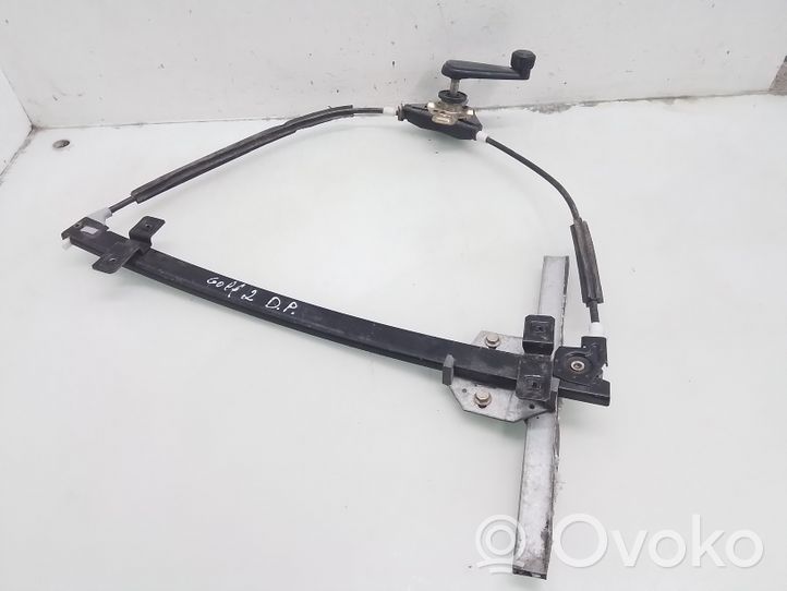 Volkswagen Golf II Front door manual window regulator 