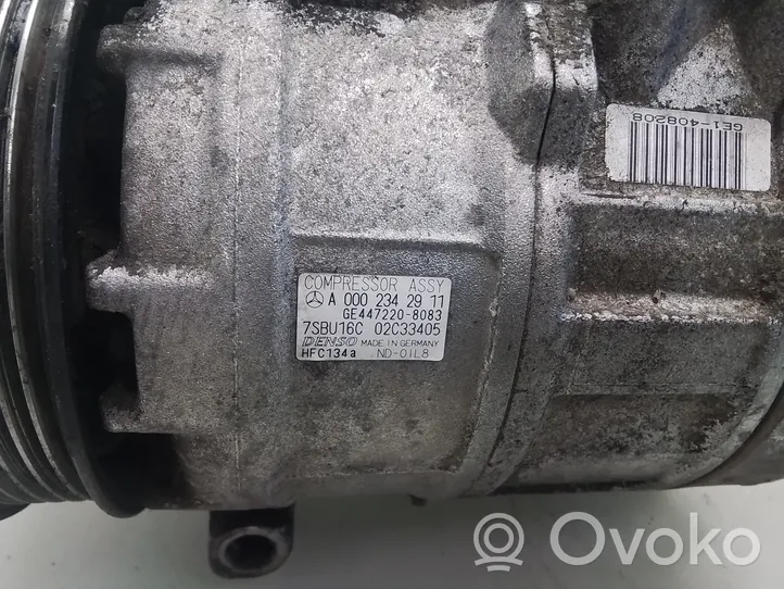 Mercedes-Benz E W210 Compressore aria condizionata (A/C) (pompa) A0002342911