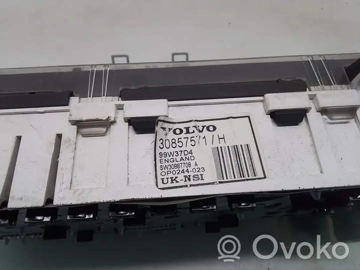 Volvo S40, V40 Compteur de vitesse tableau de bord 30857571H