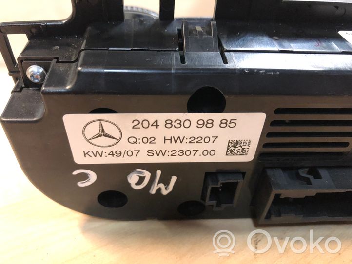 Mercedes-Benz C W204 Panel klimatyzacji 2048309885