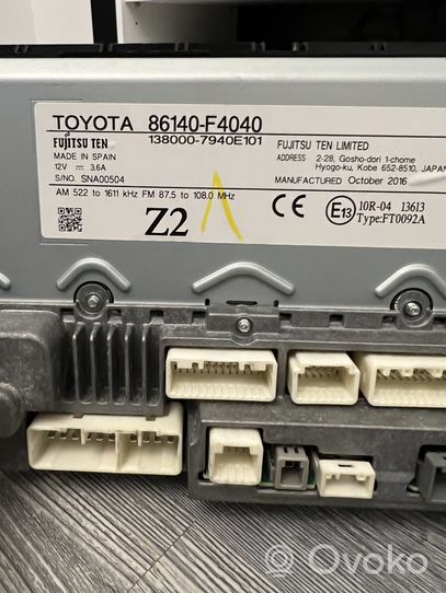 Toyota C-HR Écran / affichage / petit écran 86140F4040