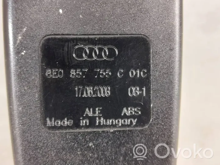Audi A4 S4 B6 8E 8H Etuistuimen turvavyön solki 8E0857755C