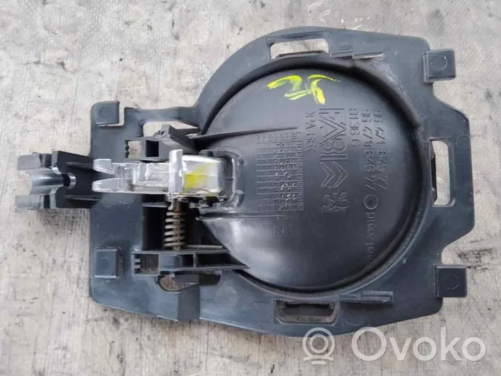 Citroen C3 Klamka wewnętrzna drzwi tylnych 9647164577