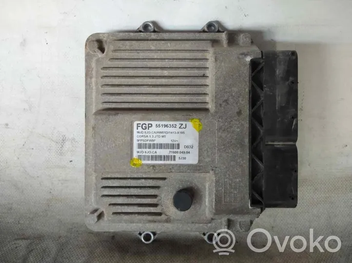 Opel Corsa C Sterownik / Moduł ECU 55196352