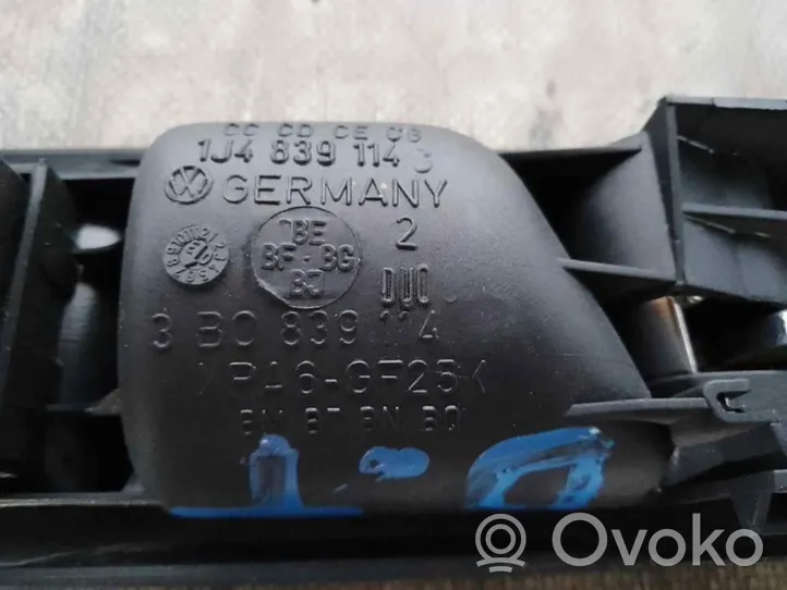 Volkswagen PASSAT Galinė atidarymo rankenėlė vidinė 3B1837114TFKZ