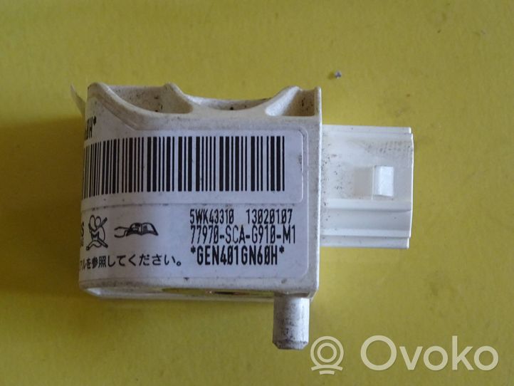 Honda Civic Sensor impacto/accidente para activar Airbag 77970-SCA-G910-M1