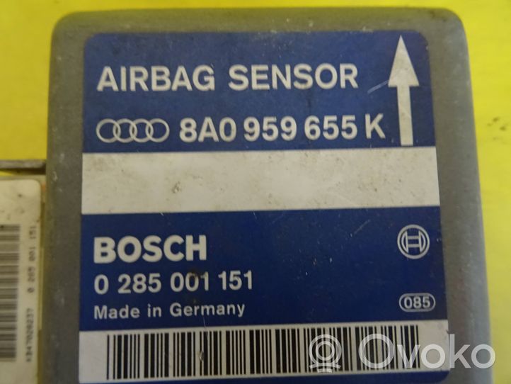 Audi A8 S8 D2 4D Turvatyynyn ohjainlaite/moduuli 8A0959655K