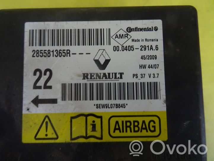 Renault Megane III Turvatyynyn ohjainlaite/moduuli 285581365R