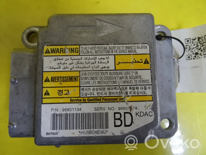 Daewoo Matiz Module de contrôle airbag 96801134