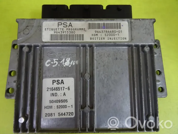 Citroen C5 Calculateur moteur ECU 9643786680-01