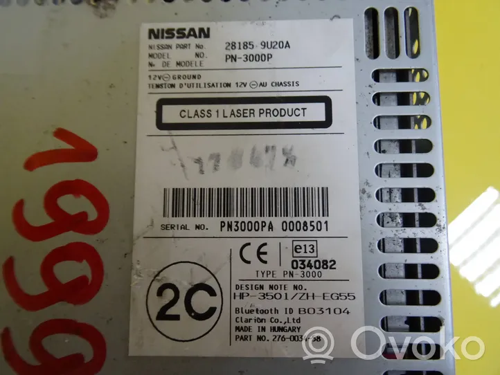 Nissan Note (E11) Radija/ CD/DVD grotuvas/ navigacija 281859U20A