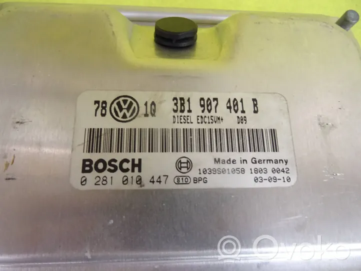 Volkswagen PASSAT B5 Calculateur moteur ECU 3B1907401B