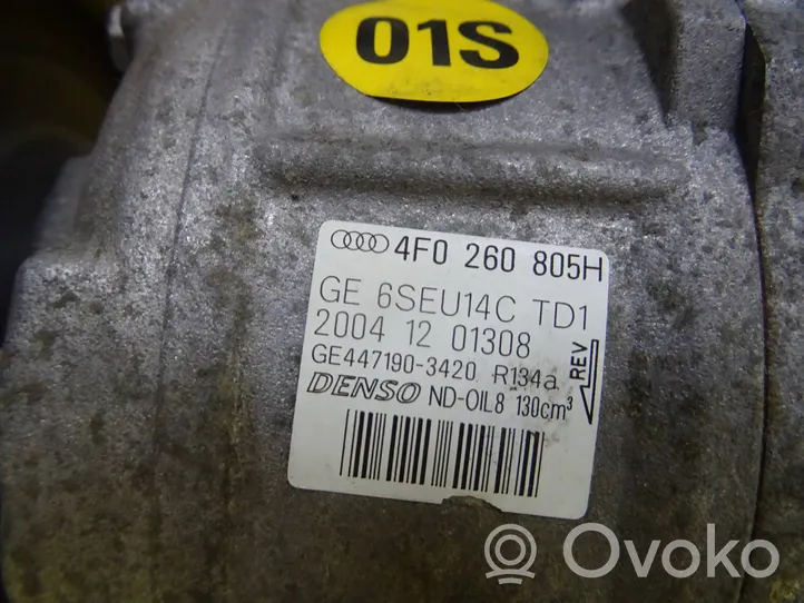 Audi A6 S6 C6 4F Compresseur de climatisation 4F0260805H