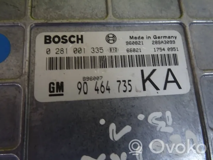 Opel Vectra B Calculateur moteur ECU 0281001335