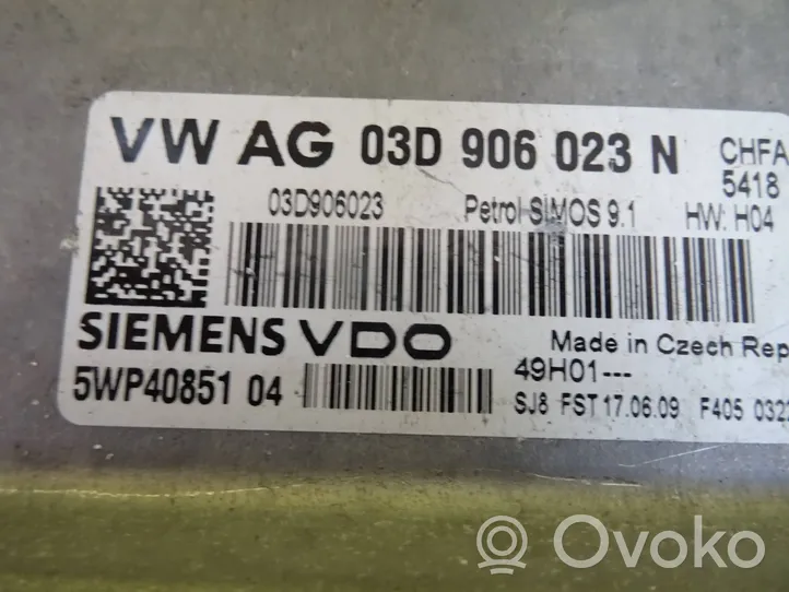 Skoda Fabia Mk2 (5J) Calculateur moteur ECU 03D906023N