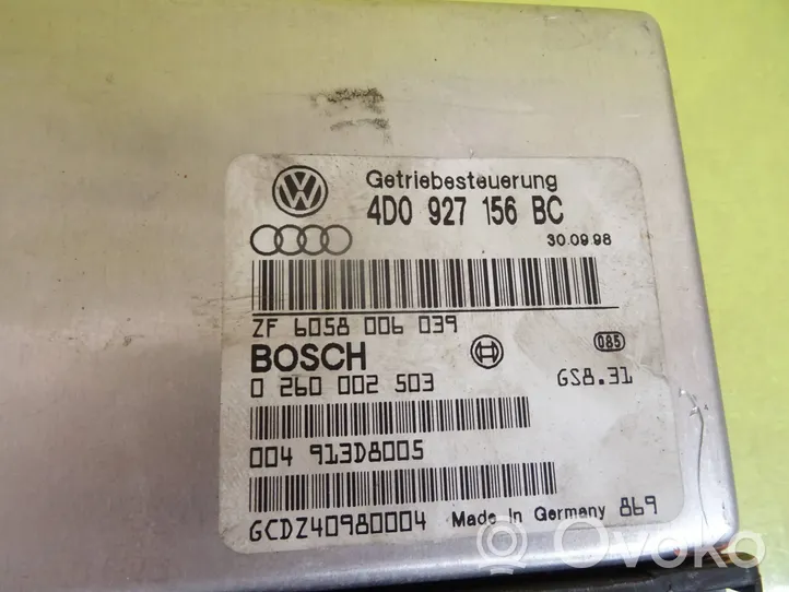 Audi A8 S8 D2 4D Centralina/modulo scatola del cambio 4D0927156BC