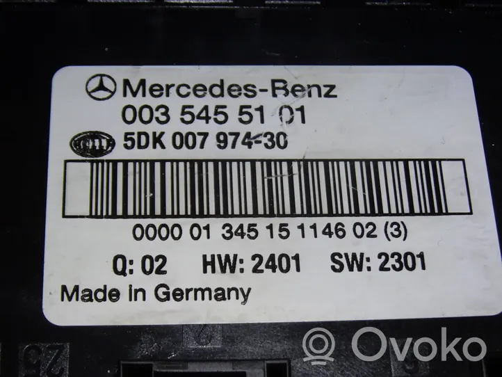 Mercedes-Benz C W203 Unité de contrôle SAM 0035455101