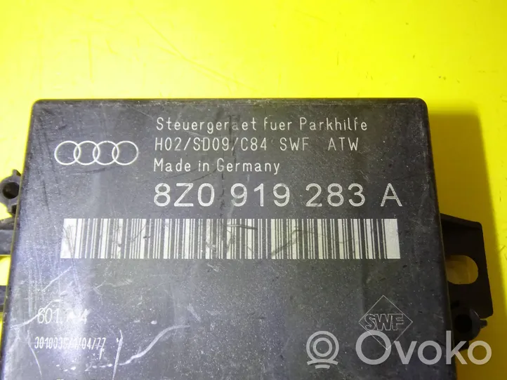 Audi A4 S4 B6 8E 8H Pysäköintitutkan (PCD) ohjainlaite/moduuli 8Z0919283A