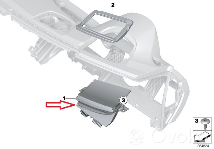 BMW 3 F30 F35 F31 Head up display screen 6820853