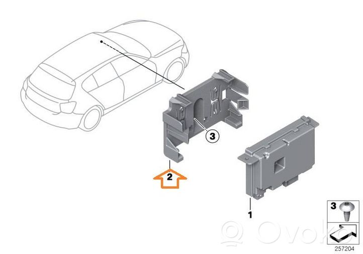 BMW 1 F20 F21 Kameros valdymo blokas 66539232796