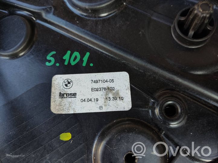 BMW 3 G20 G21 Fensterhebermechanismus ohne Motor Tür vorne 7497104