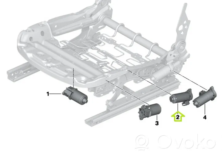 BMW 3 F30 F35 F31 Istuimen säätömoottori 7325523