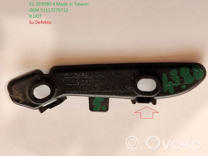 BMW 3 F30 F35 F31 Staffa di rinforzo montaggio del paraurti anteriore 512930904