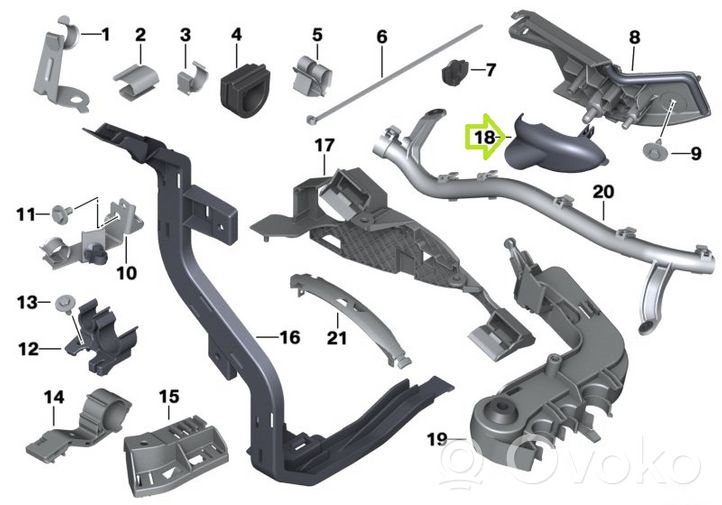 BMW M3 F80 Muu moottoritilan osa 7632001