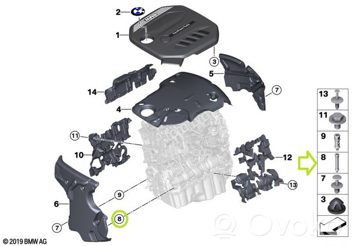 BMW 3 G20 G21 Autre pièce du moteur 8580379