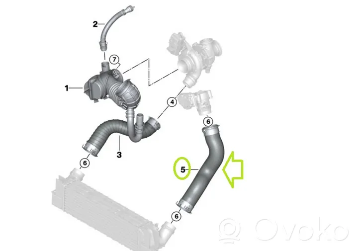 BMW X3 F25 Wąż / Rura intercoolera 8513851