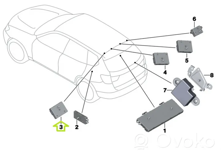 BMW X3 F25 Pystyantennin suodatin 9202996