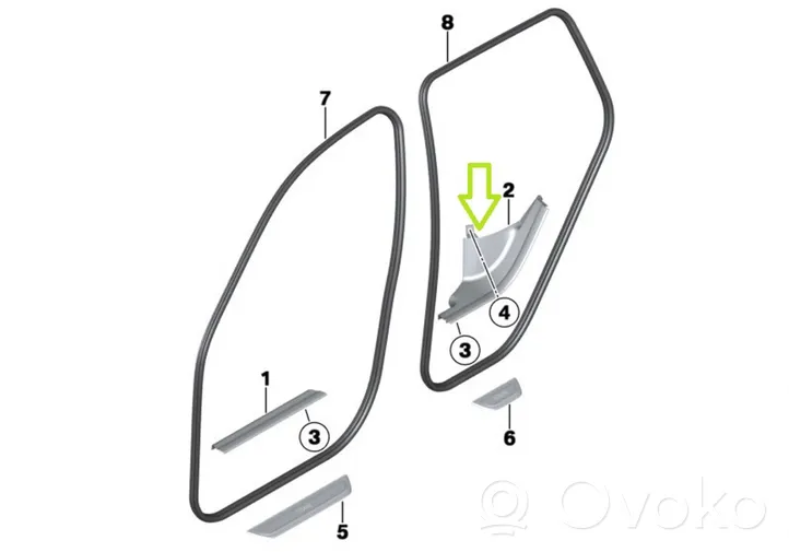 BMW X3 F25 Galinio slenksčio apdaila (vidinė) 9175050