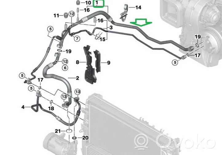 Mini One - Cooper F56 F55 Tuyau de climatisation 9209721
