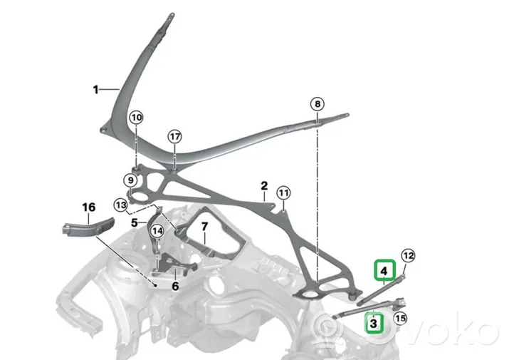 BMW M4 F82 F83 Otros repuestos de carrocería 2358255