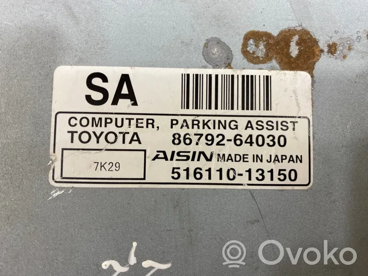 Toyota Corolla Verso AR10 Pysäköintitutkan (PCD) ohjainlaite/moduuli 8679264030
