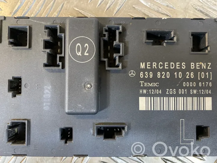 Mercedes-Benz Vito Viano W639 Door control unit/module 6398201026