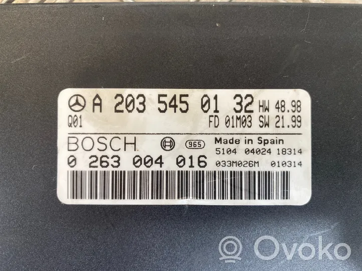 Mercedes-Benz C W203 Centralina/modulo scatola del cambio A2035450132