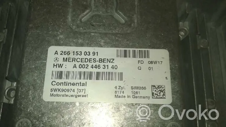 Mercedes-Benz A W169 Moottorin ohjainlaite/moduuli A0024463140