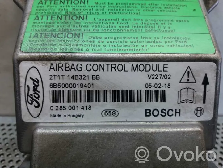 Ford Connect Airbagsteuergerät 0285001418