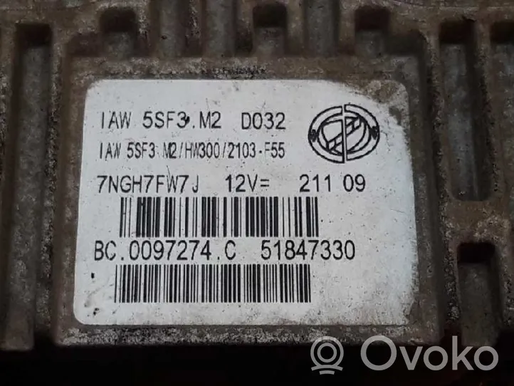 Fiat Punto (199) Calculateur moteur ECU 51847330