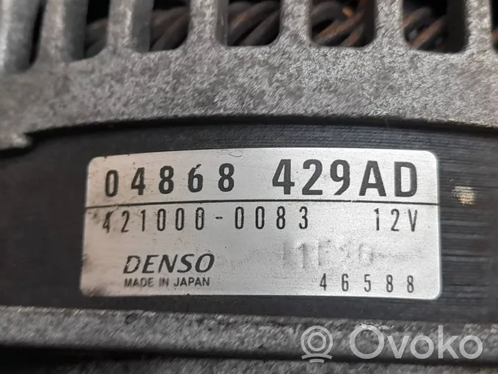 Chrysler Voyager Générateur / alternateur 04868429AD