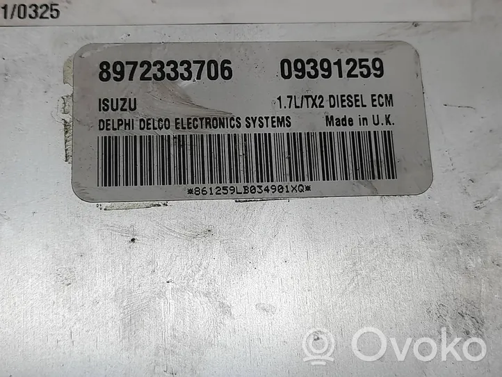 Opel Corsa C Calculateur moteur ECU 8972333706