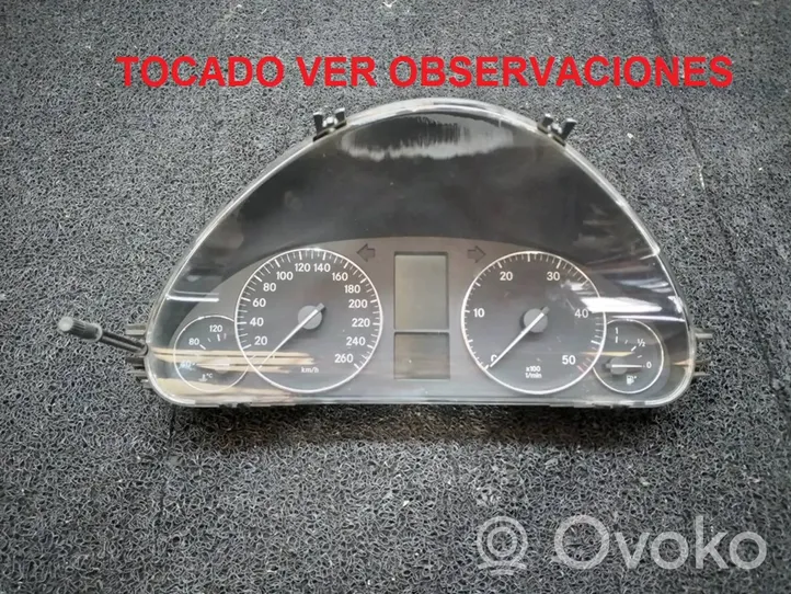 Mercedes-Benz C W203 Tachimetro (quadro strumenti) A2035409547